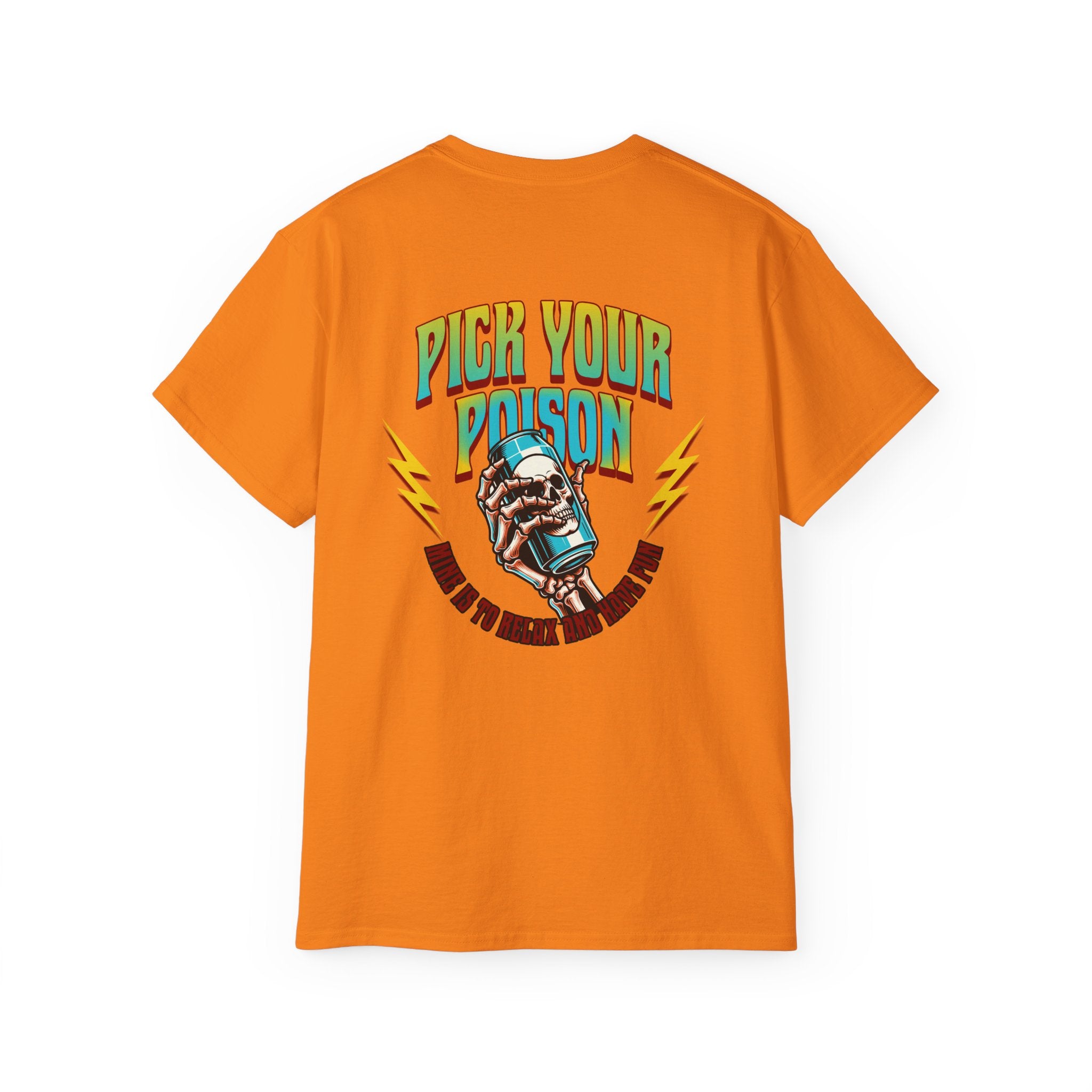 Pick Your Poison - Unisex Ultra Cotton Tee (Back) - Damned Threads